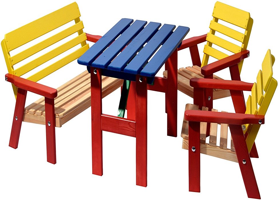 ᐅ Holz Kindersitzgruppe Garten ++ Kindersitzgruppe kaufen ++ NEU